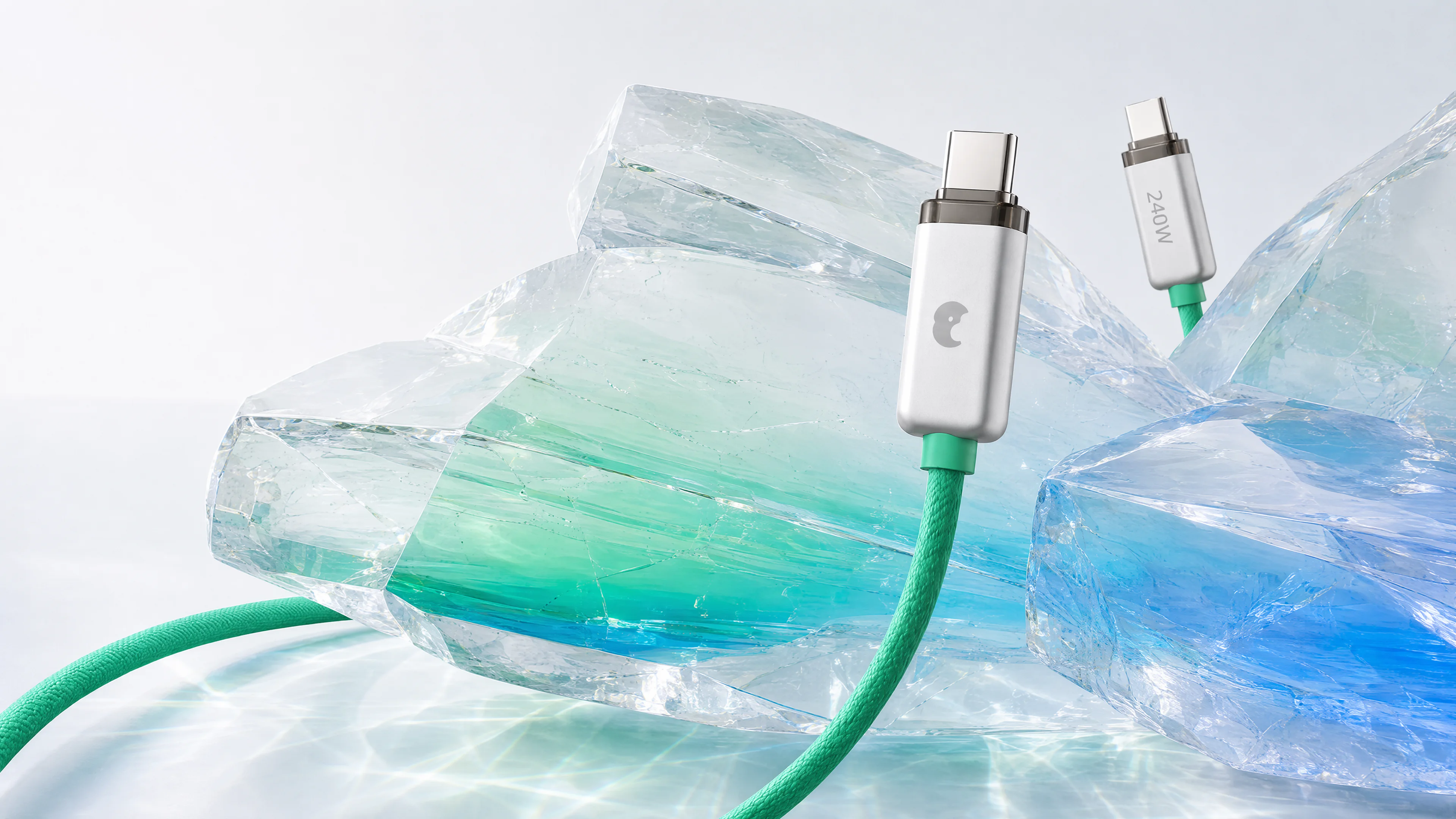 迈犀极晶快充数据线 C1 水晶场景产品图