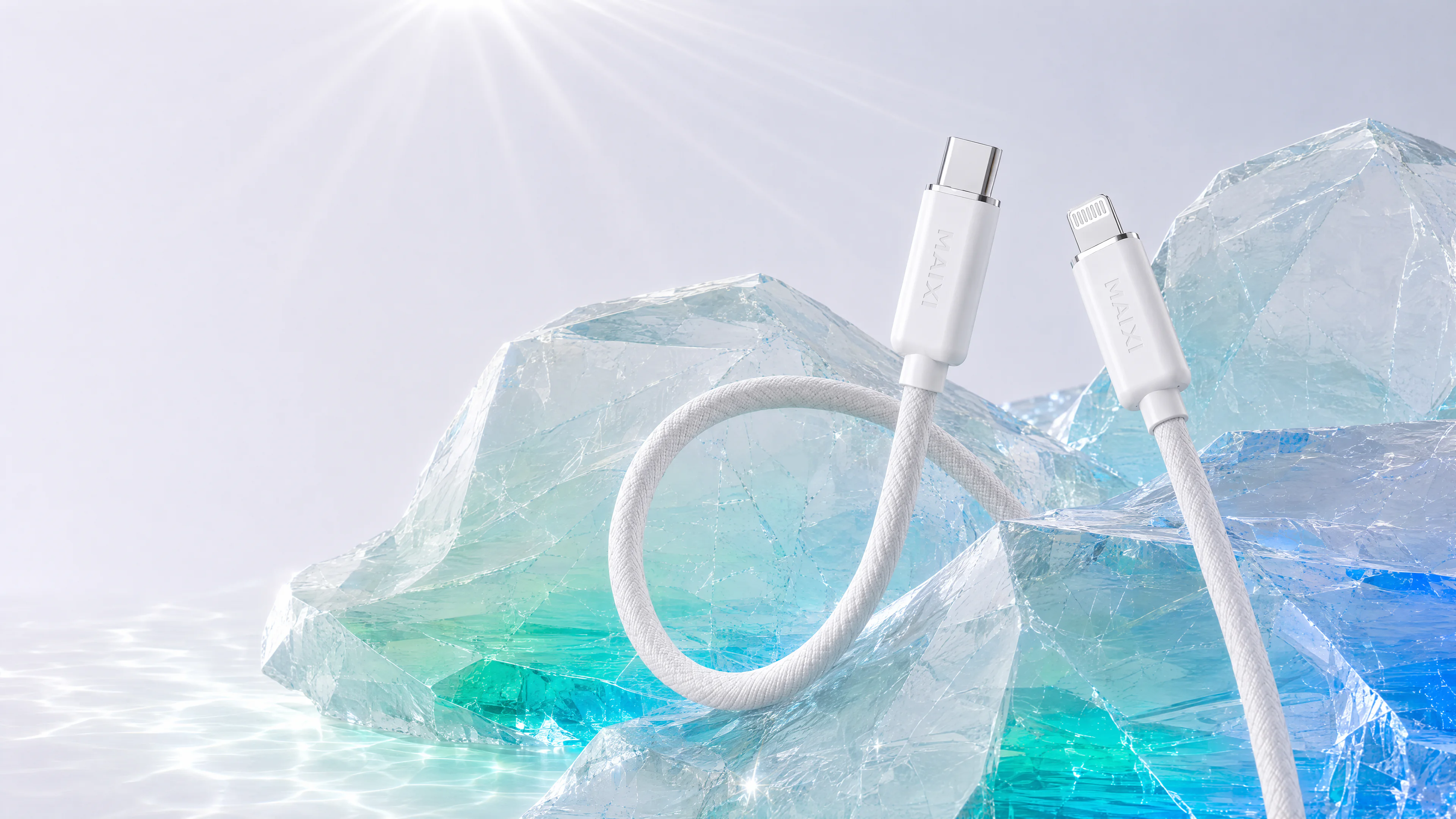 迈犀极晶快充数据线 C3 水晶场景产品图